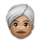 Man Wearing Turban- Medium Skin Tone emoji on LG